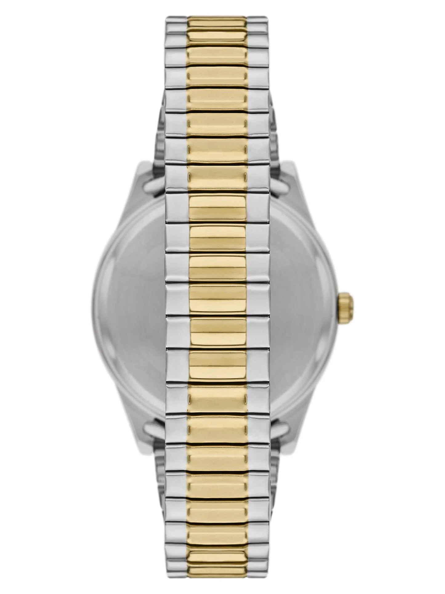 Men'S Watch: 2-Tone Silver/Gold Case, Blue Easy Read Dial, 2-Tone Silver/Gold Expansion Band (FMDOGE043)
