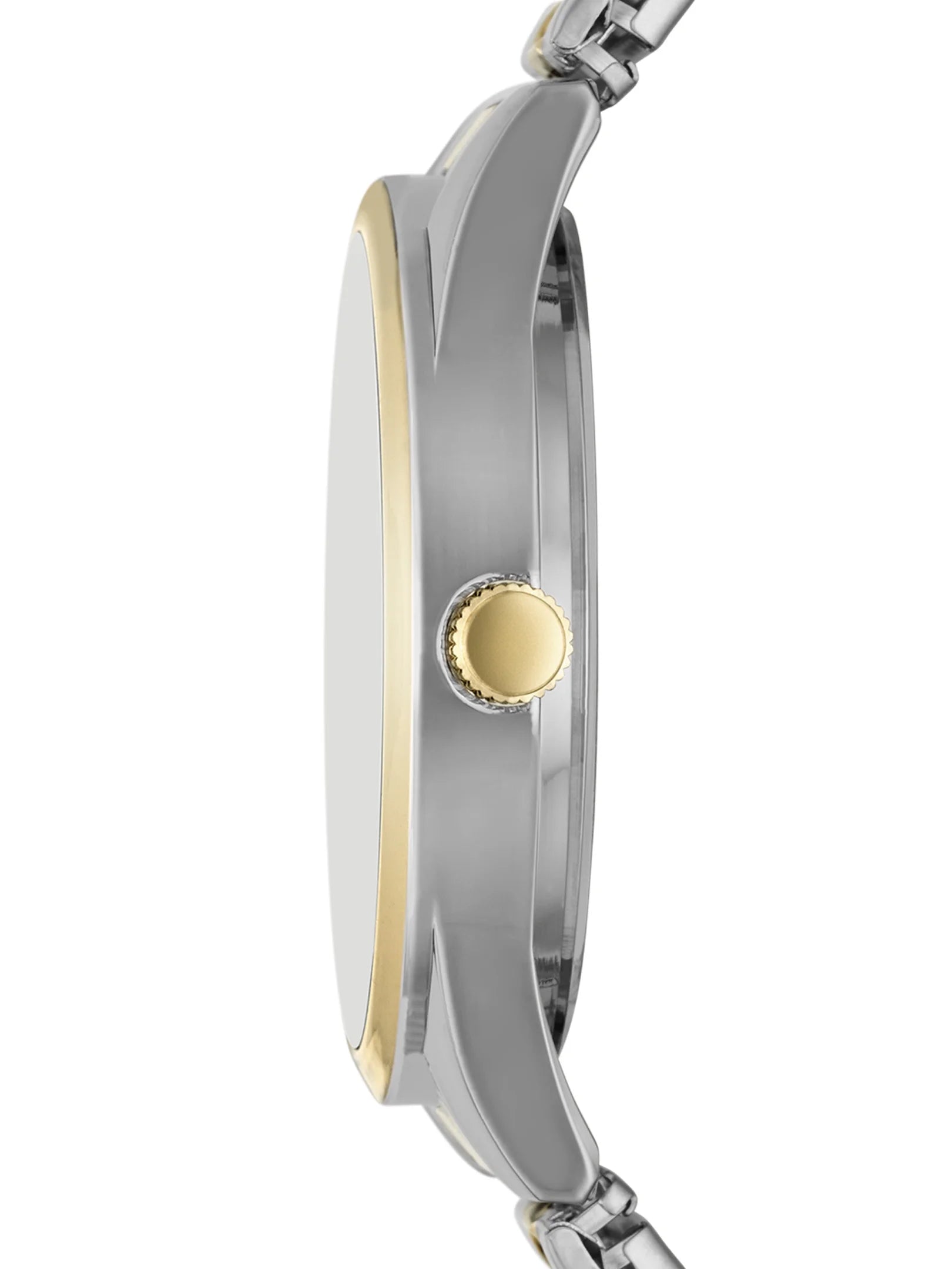 Men'S Watch: 2-Tone Silver/Gold Case, Blue Easy Read Dial, 2-Tone Silver/Gold Expansion Band (FMDOGE043)