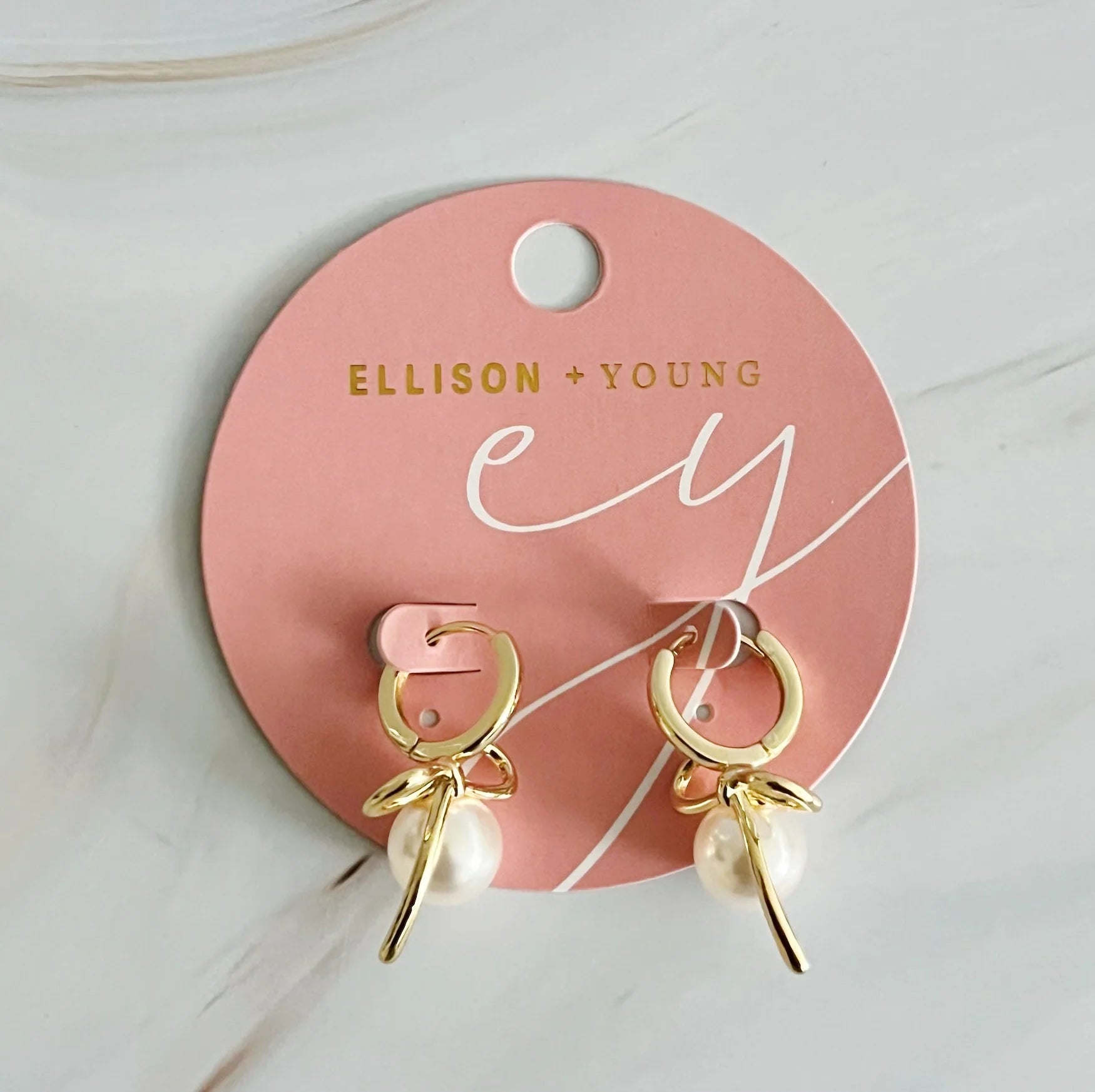 Bowed with Pearl Drop Earrings