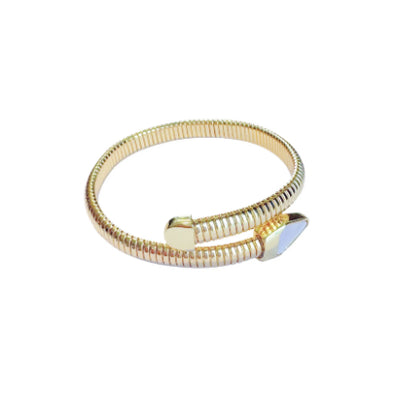Golden Coil Bangle Bracelet - Unisex
