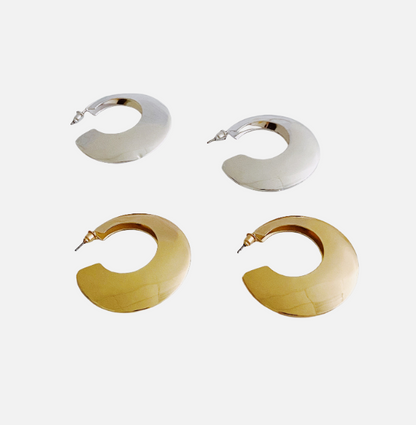 Modern Hoop Earrings - Women