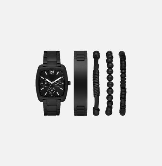 Matte Black Watch Set - Men