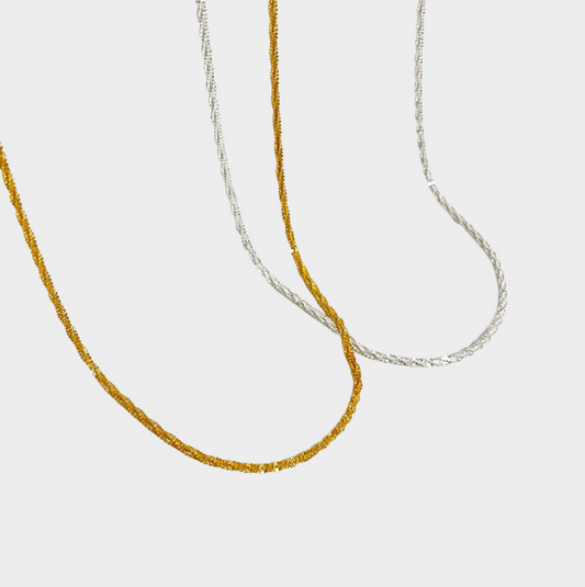 Glossy Chain Necklace - Women