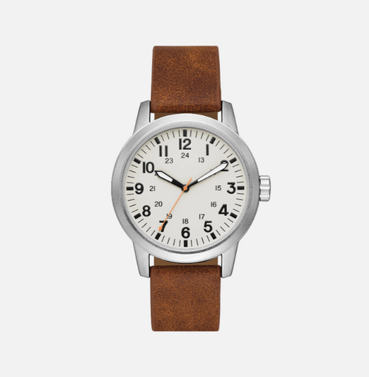 Matte Silver Watch - Men
