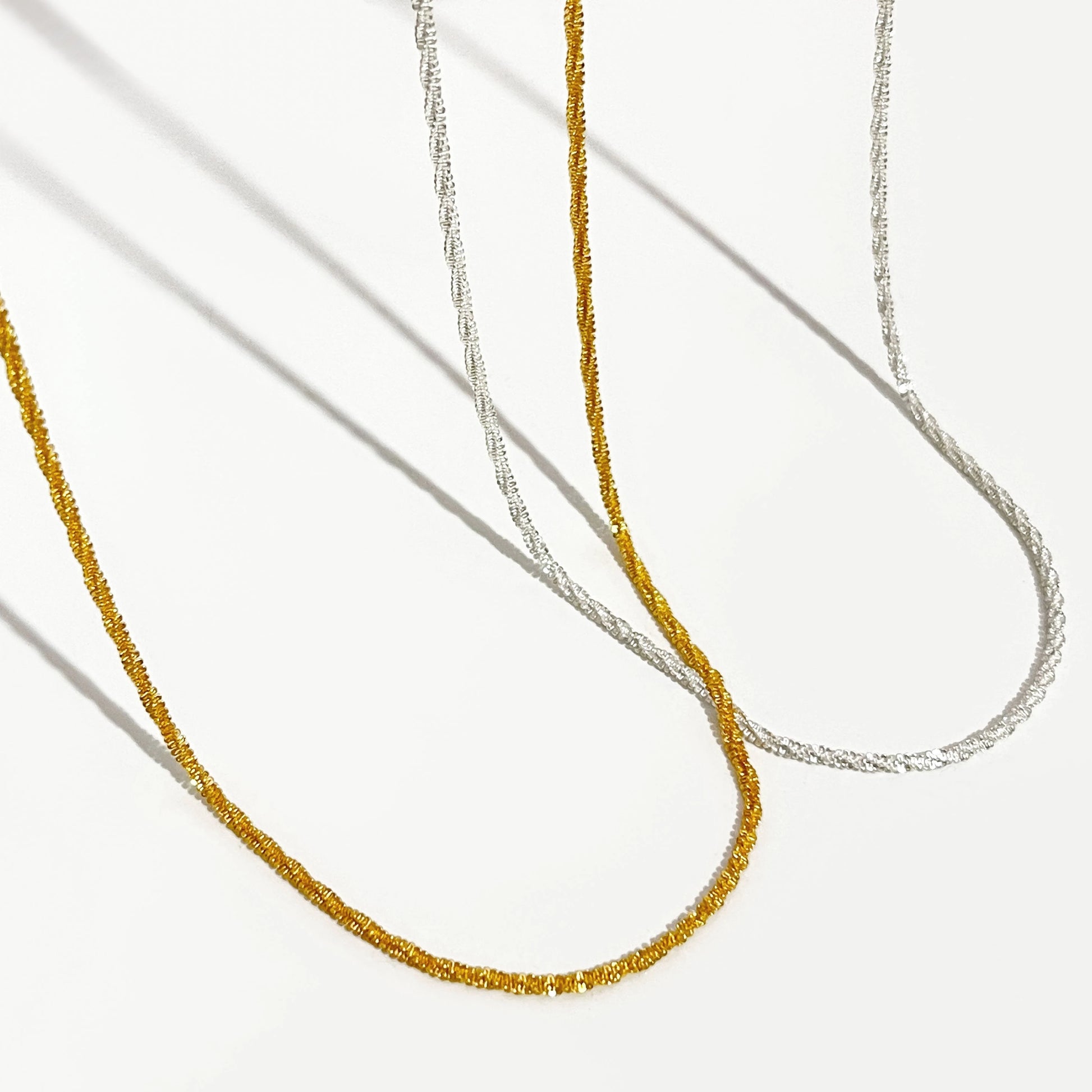 Gold/Silver Color Flat Shiny Glossy Chain Necklaces Minimalist Statement Elegant Chokers for Women Jewelry 2021 Hot