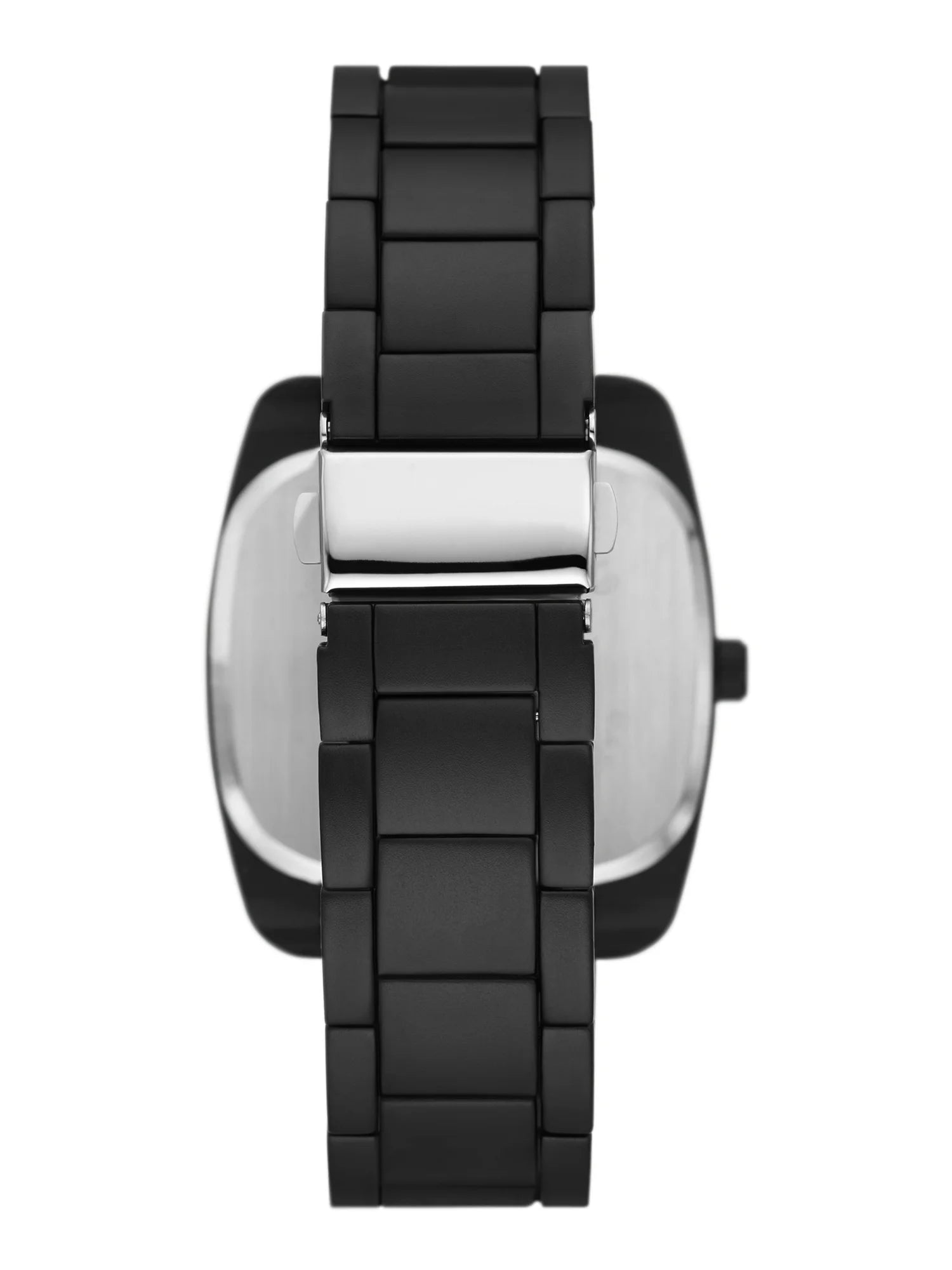 Men'S Gift Set; Matte Black Barrel Case Bracelet Watch, Gunmetal Sunray Dial with Layered Bracelets (FMDAL1185)