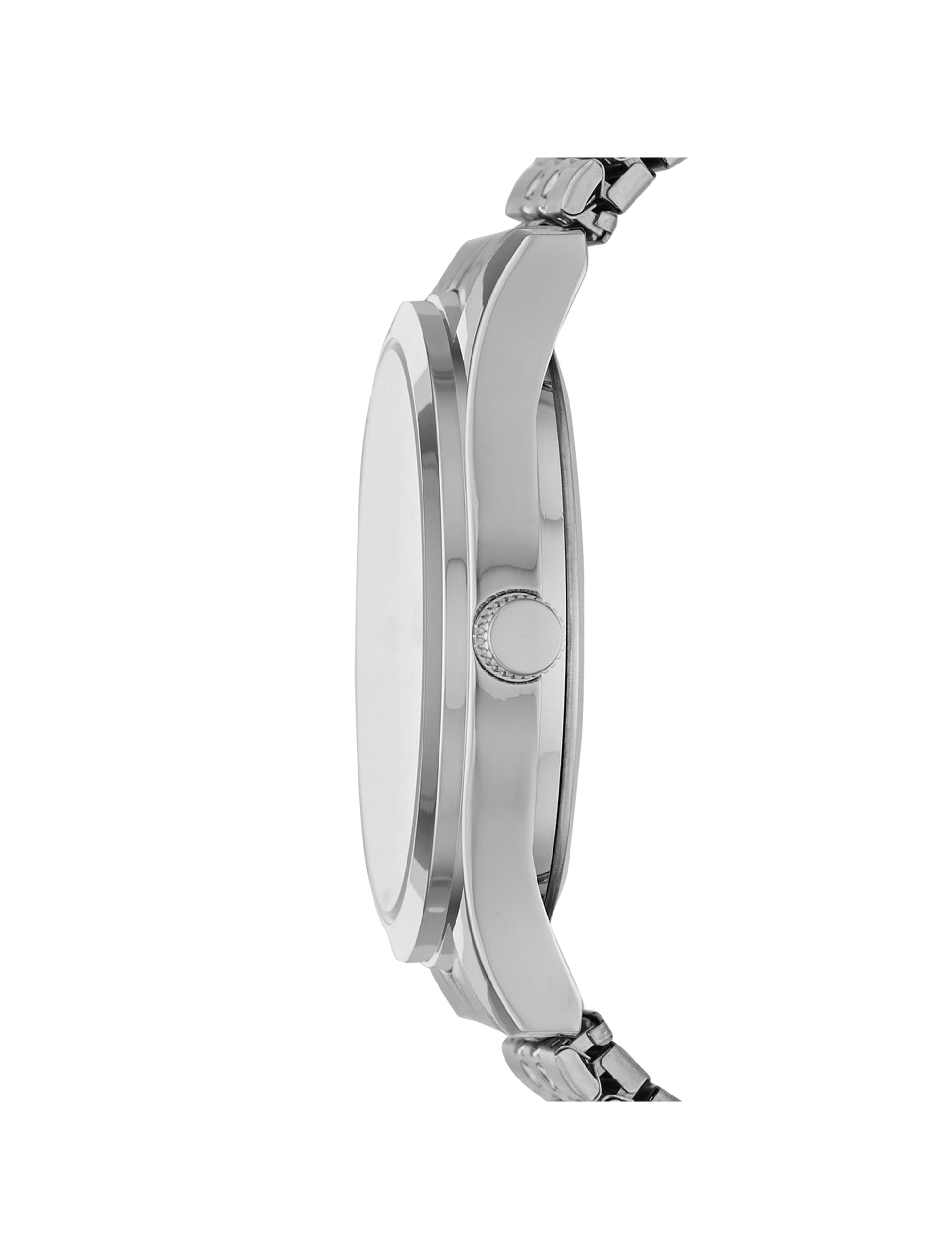 Men'S Watch: Silvertone Case, Silver Easy Read Dial, Silvertone Expansion Band (FMDOGE024)
