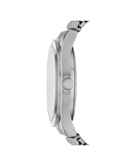 Men'S Watch: Silvertone Case, Silver Easy Read Dial, Silvertone Expansion Band (FMDOGE024)