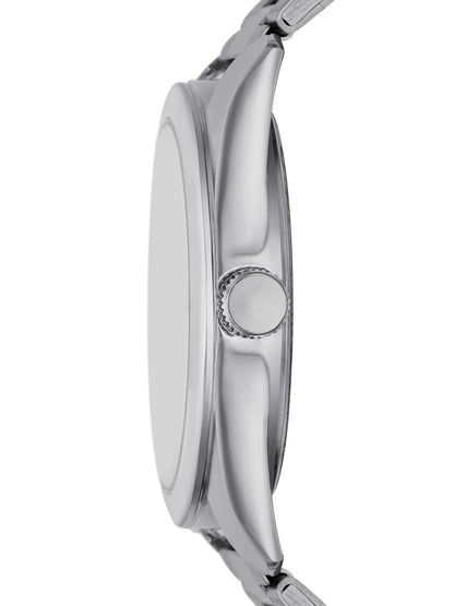 Men'S Watch: Silver Tone Case, Silver Dial, Silver Tone 3 Link Bracelet (FMDOGE045)